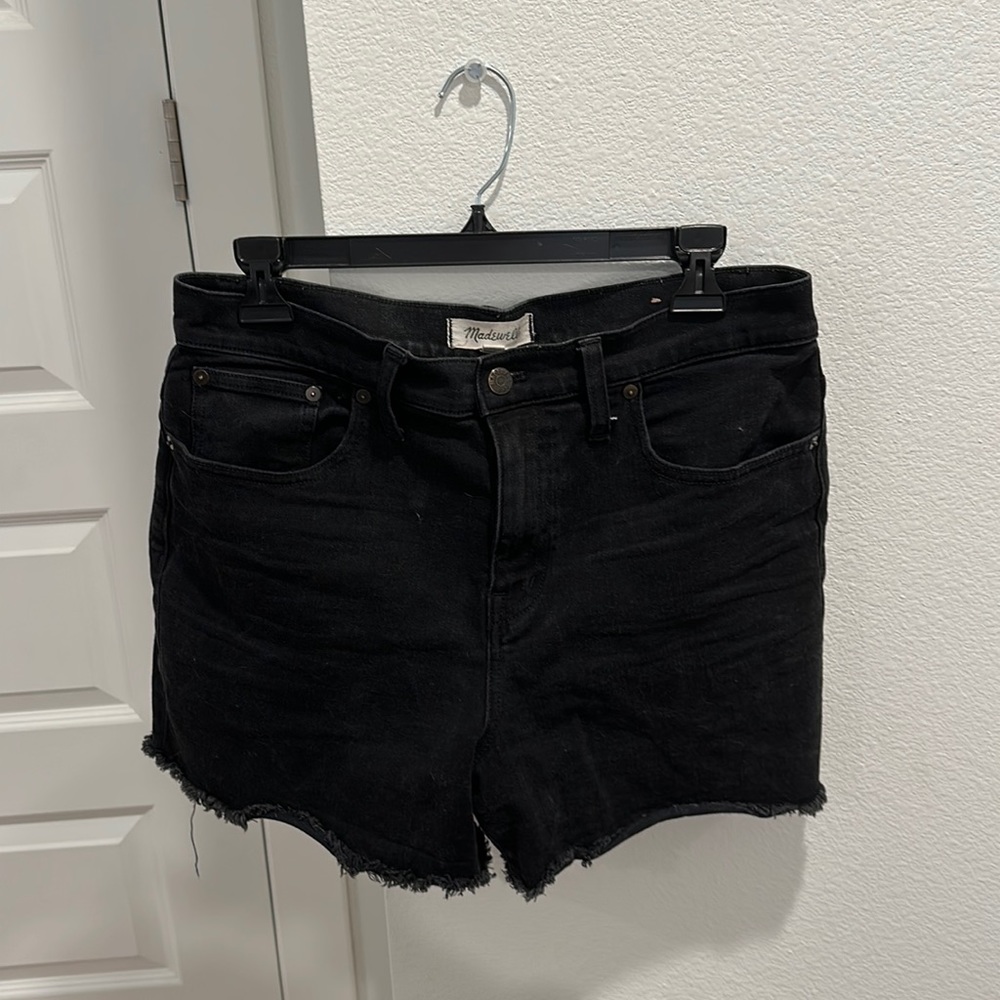 Madewell Black Denim Shorts